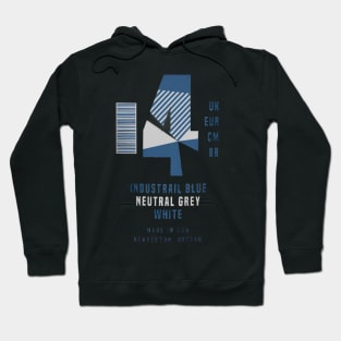 Sneaker Label Jordan 4 Industrial Blue Sneaker Matching Hoodie